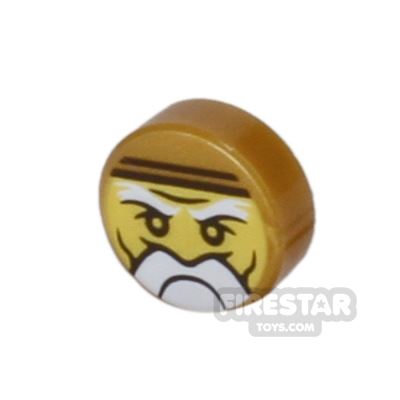 Printed Round Tile 1x1 Ninjago Trapped Sensei Wu