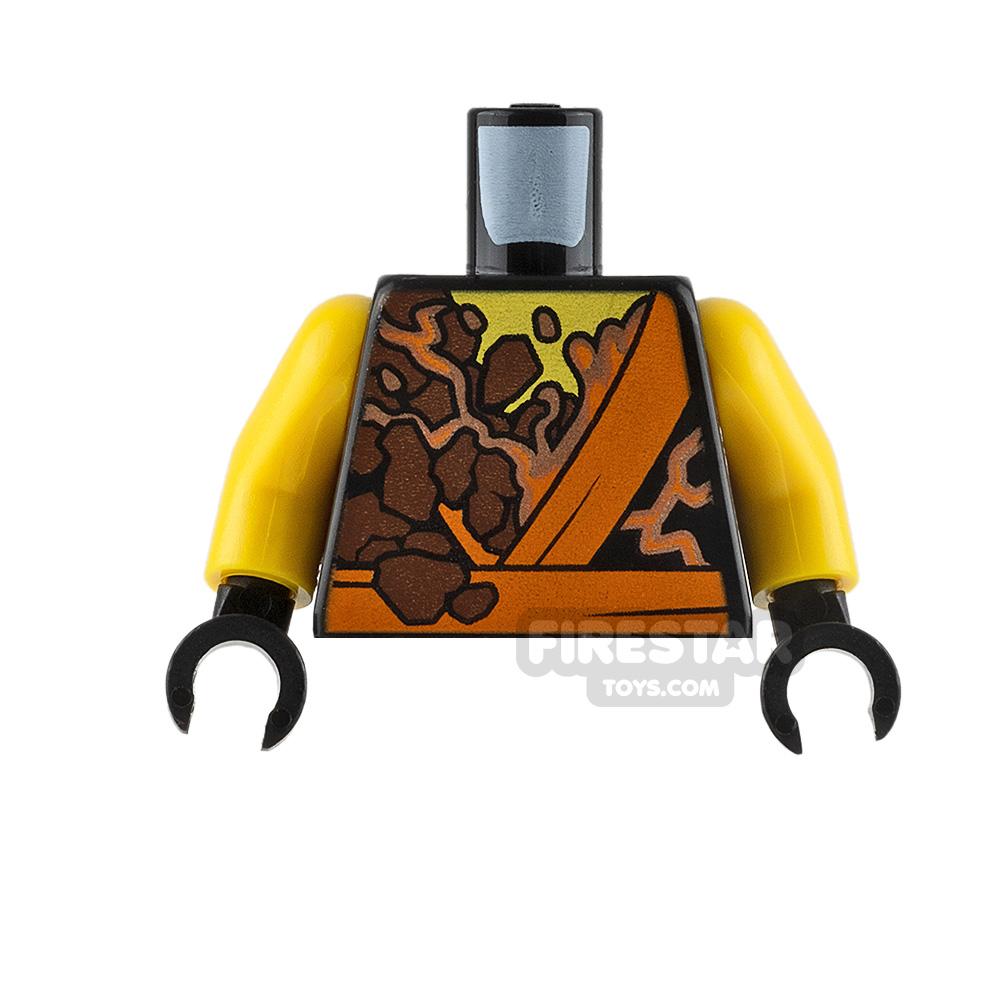 Lego Minifigure Torso Ninja Robe With Rocks