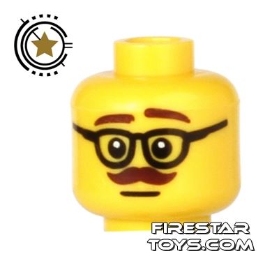 lego face with glasses