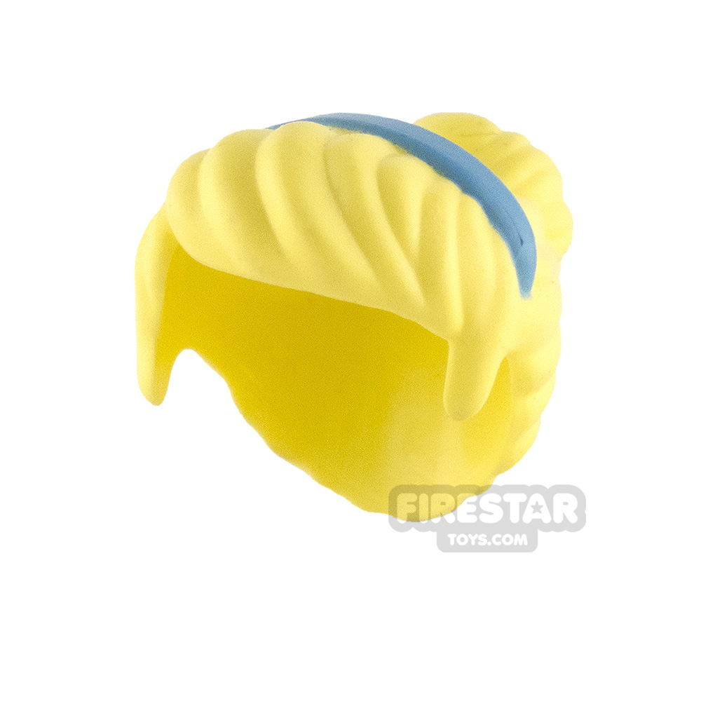 LEGO Hair - Top Bun with Hairband - Bright Light Yellow