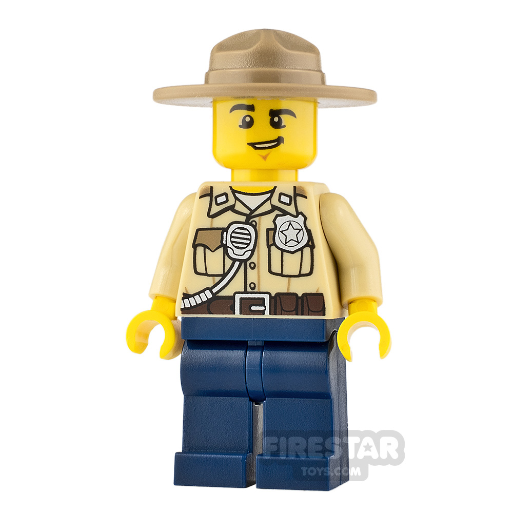 LEGO City Minifigure Swamp Police Lopsided Grin