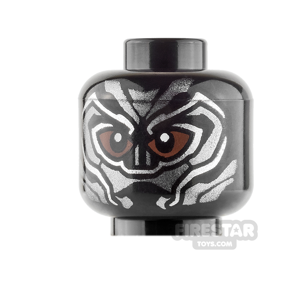 black panther lego head