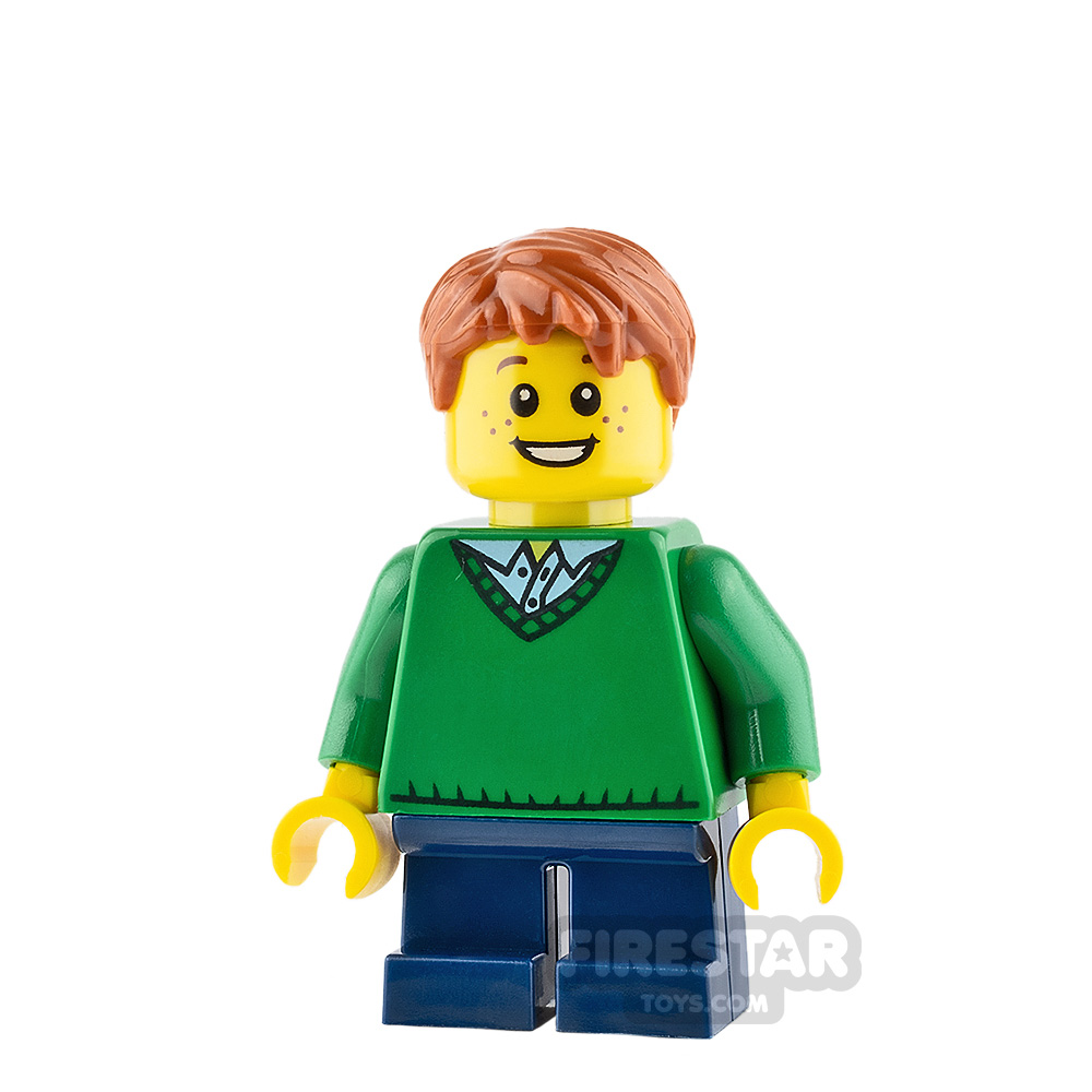 LEGO City Mini Figure - Boy with Green Sweater